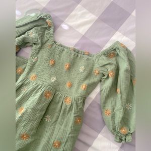 Darby Smocked Embroidered Maxi Dress